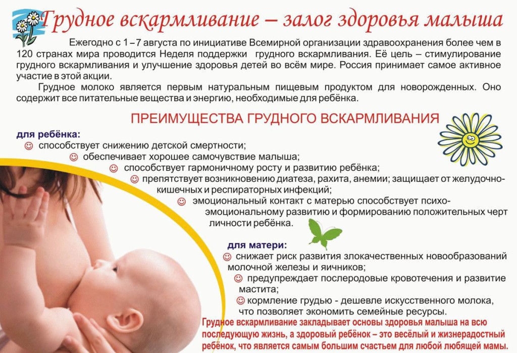 poster: breastfeeding a newborn