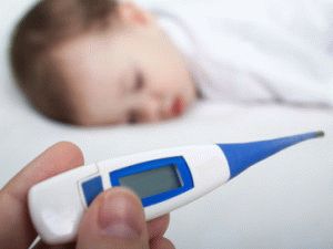 O bebê tem uma temperatura de 37
