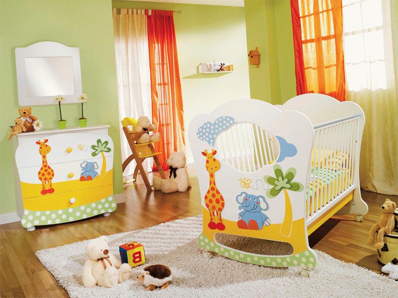 Quarto infantil para um menino recém-nascido