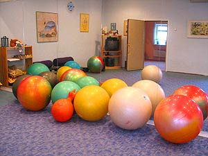 différentes tailles de fitballs