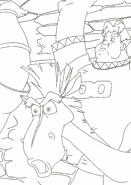 Cavalo para colorir Julius 10