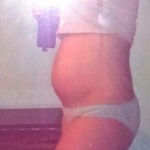 Foto da barriga de 22 semanas
