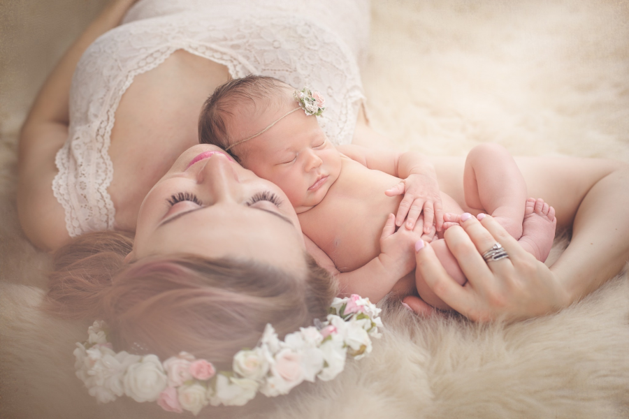 mãe com bebê