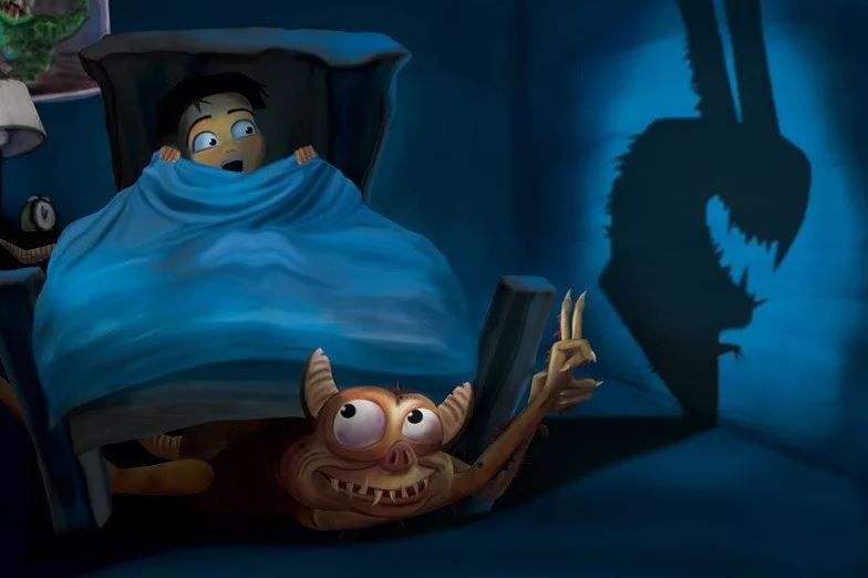 dítě strach monstrum pod postelí
