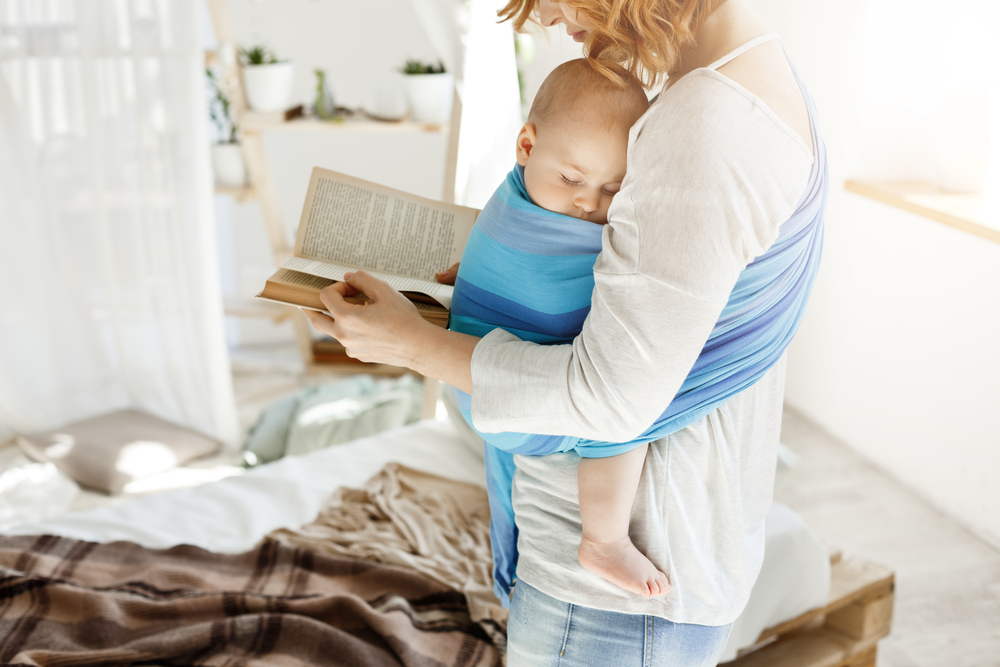 buenos hábitos de una joven madre