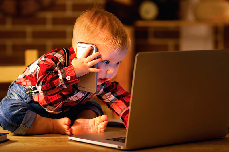 dependência de gadgets em crianças